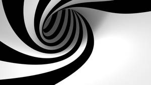 Dynamic Black White Helix Wallpaper