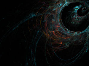 Dynamic Blue Orange Swirl Wallpaper