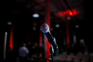 Dynamic Microphone Front And Center Wallpaper