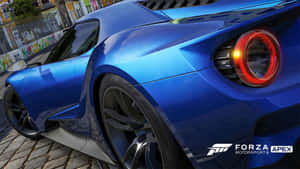 Dynamic Racing Action In Forza Motorsport Wallpaper