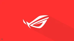 Dynamic Red And White Rog Wallpaper. Wallpaper