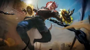 Dyrroth Mobile Legends Spinning Gears Wallpaper