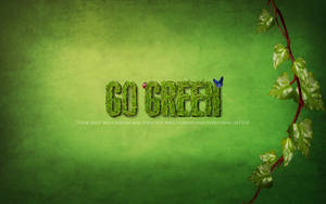 Earth Day Go Green Wallpaper