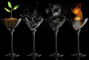 Earth Elements In A Glass Wallpaper