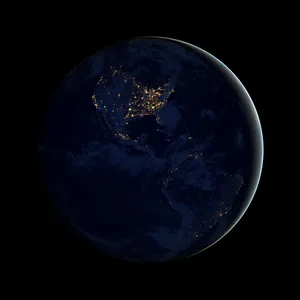 Earth Line In Space Wallpaper