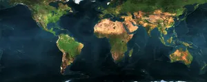 Earth Map Dual Monitor Wallpaper