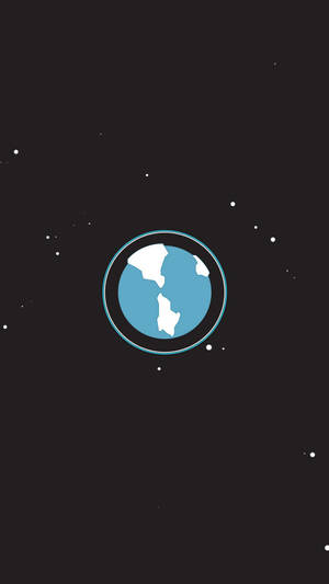 Earth Orbit Minimalist Android Wallpaper