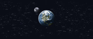Earth With Constellations Wallpaper