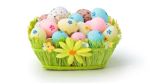 Easter Basket Desktop Wallpaper