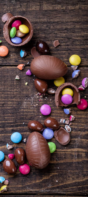 Easter Brown M&m Phone Wallpaper