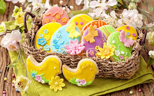 Easter Egg Cookies Wallpaper