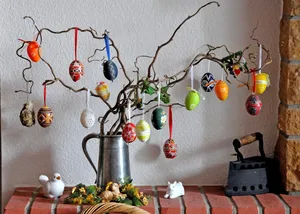 Easter Eggs Ornaments And Decoration Wallpaper