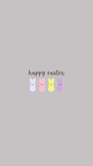 Easter Peeps Greeting Card Wallpaper
