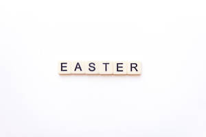 Easter Scrabble Letters Wallpaper