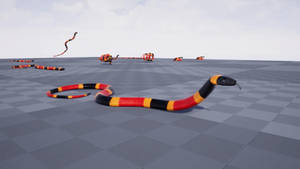 Eastern Coral Snake 3d Sketch Wallpaper