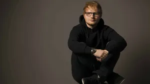 Ed Sheeran In Black Hoodie Wallpaper