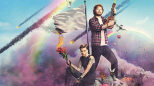 Ed Sheeran With Ruby Rose Wallpaper