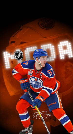 Edmonton Oilers Captain Connor Mcdavid Wallpaper