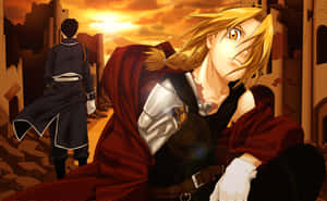 Edward Elric - A Masterful Alchemist In Action Wallpaper