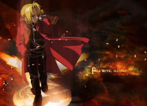 Edward Elric In Action - Fullmetal Alchemist Wallpaper