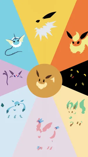 Eeveelutions Sylveon Phone Wallpaper