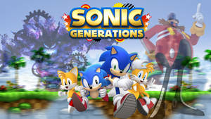 Eggman And Sonic Generations Characters Wallpaper