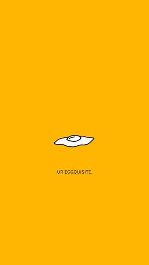 Eggquisite In Cute Yellow Background Wallpaper