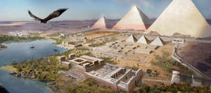 Egypt Pyramids Eagle Wallpaper
