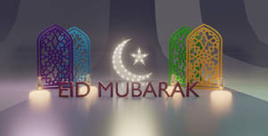 Eid-ul-adha Mubarak Islam Arches Wallpaper