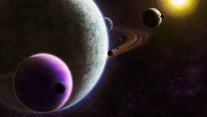 Eight Planets Of The Solar System Wallpaper