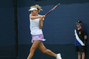 Ekaterina Makarova Racket Swing Wallpaper