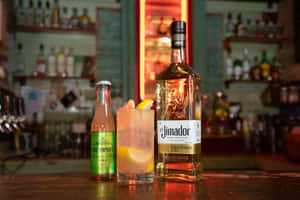 El Jimador Reposado Tequila Grapefruit Soda Mix Cocktail Wallpaper