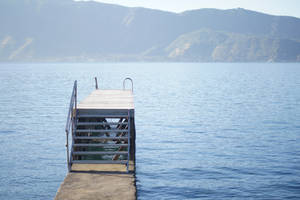 El Salvador Wooden Dock Wallpaper