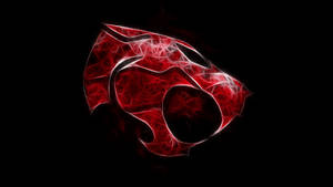 Electric Red Thundercats Logo Wallpaper