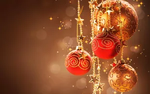 Elegant Christmas Decoration Wallpaper