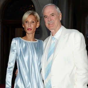 Elegant Coupleat Event Wallpaper