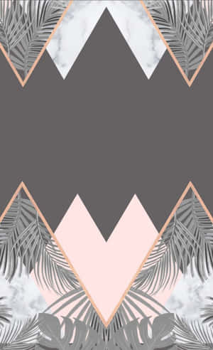 Elegant Gray And Pink Abstract Design Wallpaper