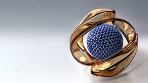 Elegant Jewelry With A Prism Blue Sphere Wallpaper