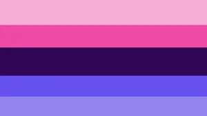 Elegant Omnisexual Flag Representation Wallpaper