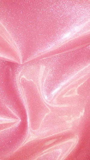 Elegant Pink Satin Sparkle Aesthetic Wallpaper