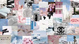 Elevate Your Desktop Aesthetic With This Simple And Chic Collage Wallpaper