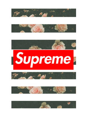 Elevate Your Style With Supreme Aesthetic Design Wallpaper