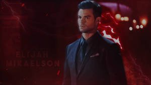 Elijah Mikaelson Red Edit Wallpaper