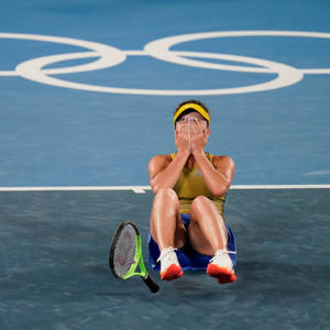 Elina Svitolina After Winning Olympic Medals Wallpaper