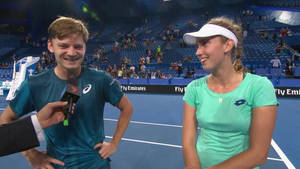 Elise Mertens And David Goffman Wallpaper