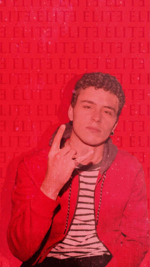 Elite Ander Muñoz In Red Wallpaper