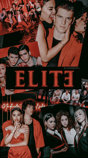 Elite Red Themed Collage Wallpaper