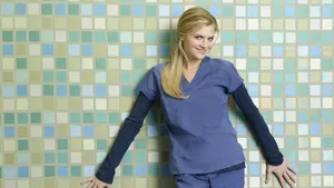 Eliza Coupe Posing In A Stunning Photoshoot Wallpaper