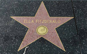 Ella Fitzgerald Walk Of Fame Star Wallpaper