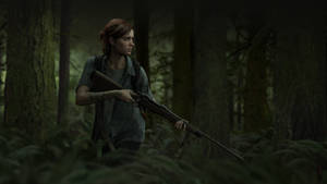 Ellie Aiming With Rifle - The Last Of Us 4k Wallpaper